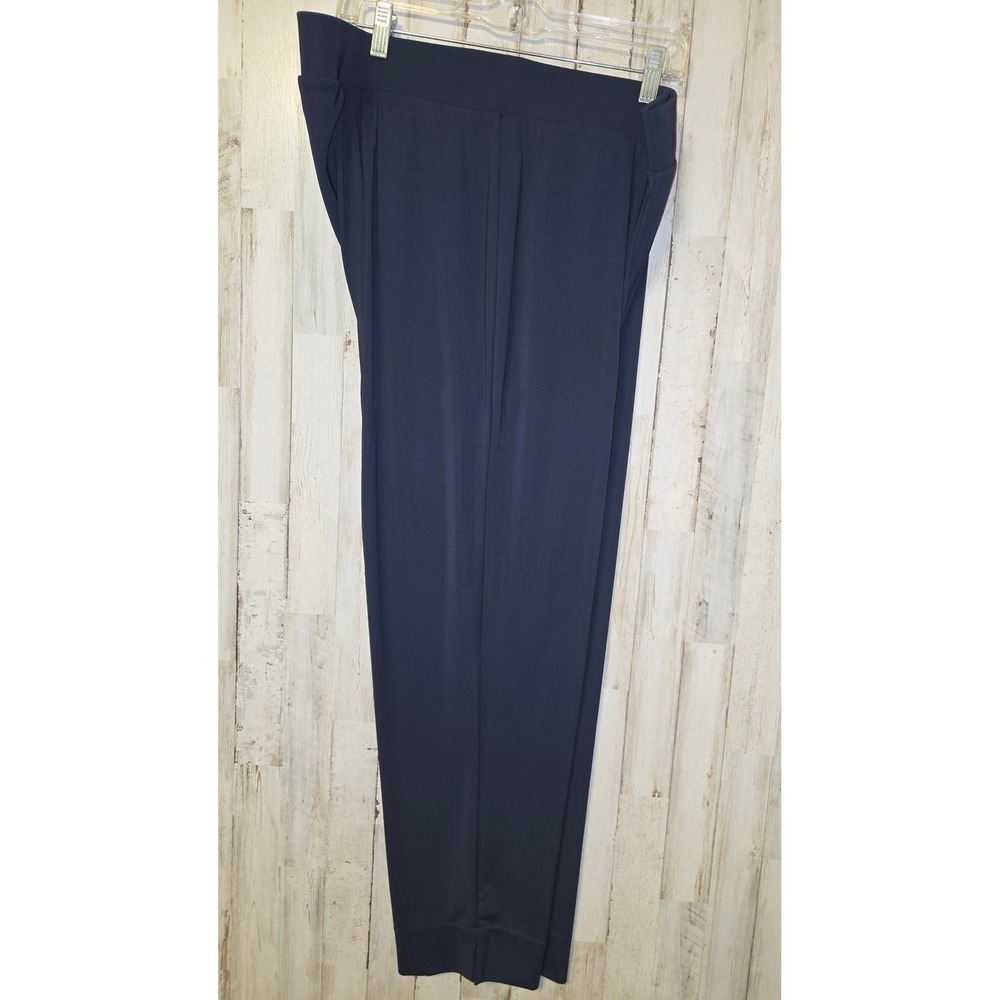 EUC Talbots size 2X Ponte Stretchy Straight Pants Pull-On Comfy Travel